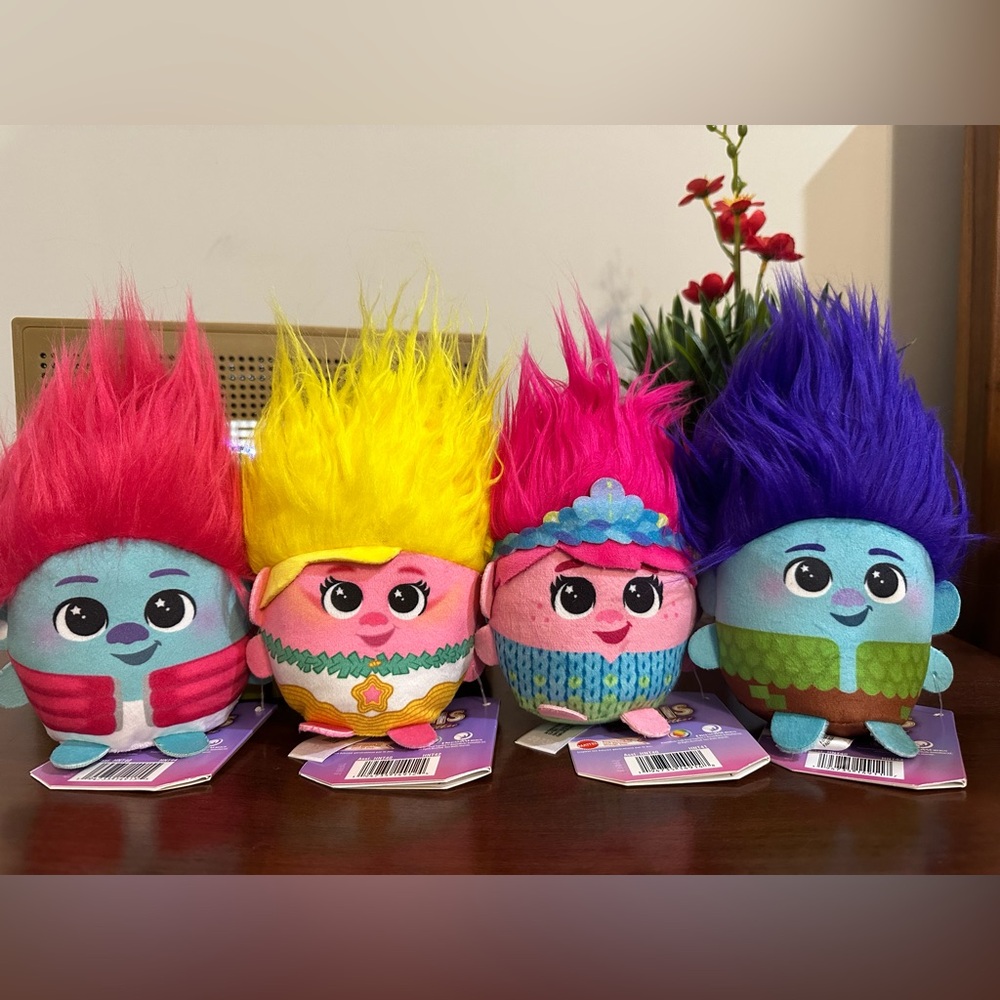 New Mattel Trolls Band Together Hairmony Mixers Plush Toy with Sound